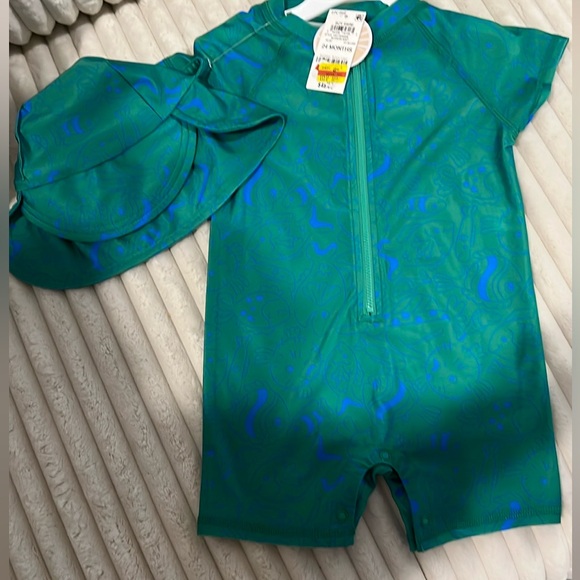 First Impressions Other - Boy's Mint Green Swim Set